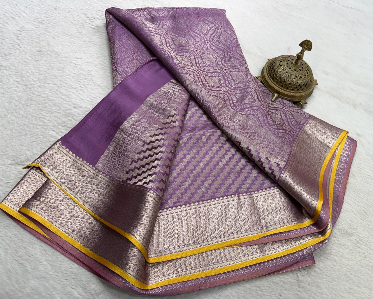 Pure Mysore Silk Brocade Work Saree