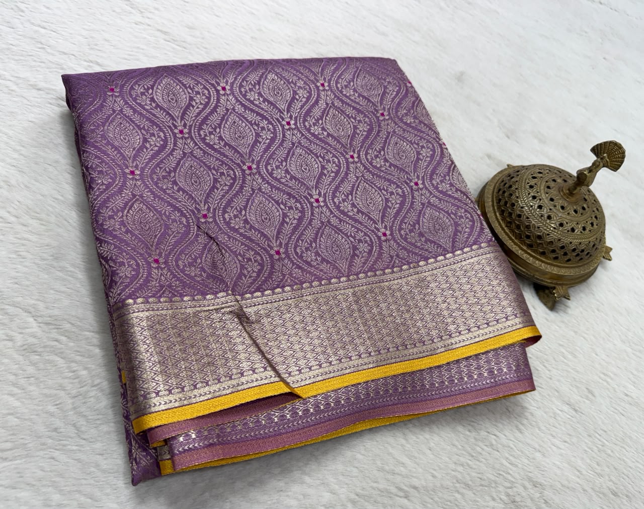 Pure Mysore Silk Brocade Work Saree