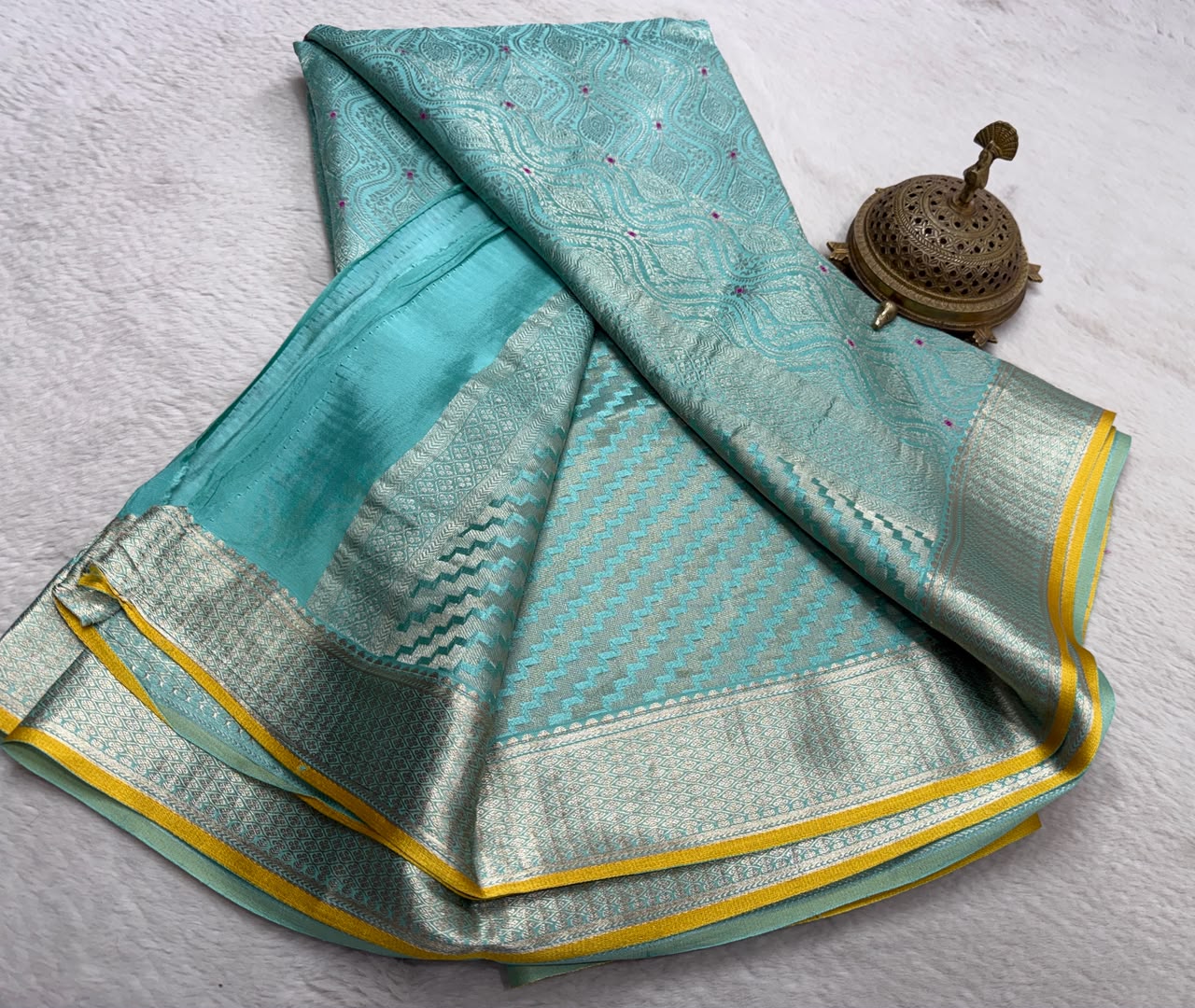 Pure Mysore Silk Brocade Work Saree