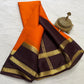 Graceful Pure Mysore Silk Saree with Small Mango Border