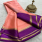 Graceful Pure Mysore Silk Saree with Small Mango Border