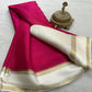 Graceful Pure Mysore Silk Saree with Small Mango Border