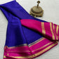 Graceful Pure Mysore Silk Saree with Small Mango Border