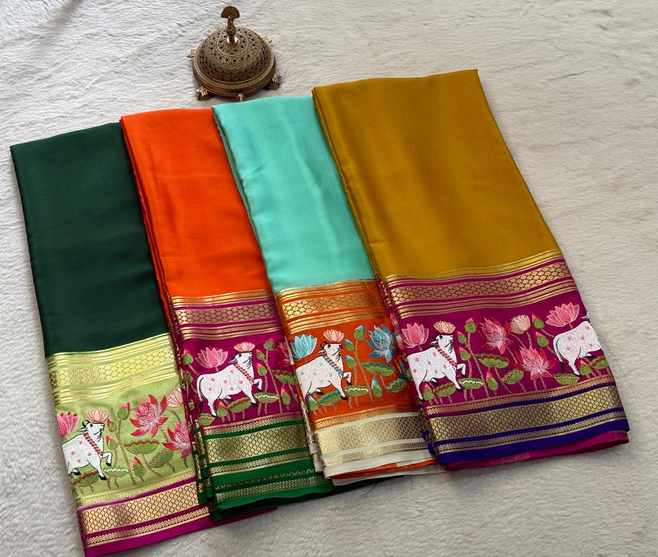Pure Mysore Crepe Silk Saree