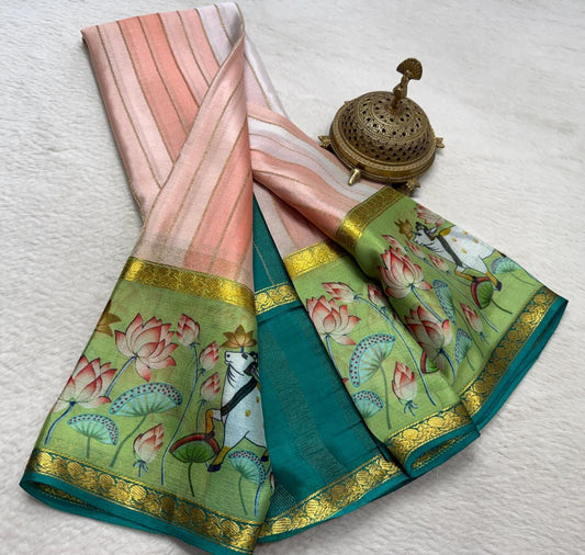 Pure Mysore Crepe Silk Saree