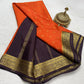 Pure mysore silk 120 grm thickness saree