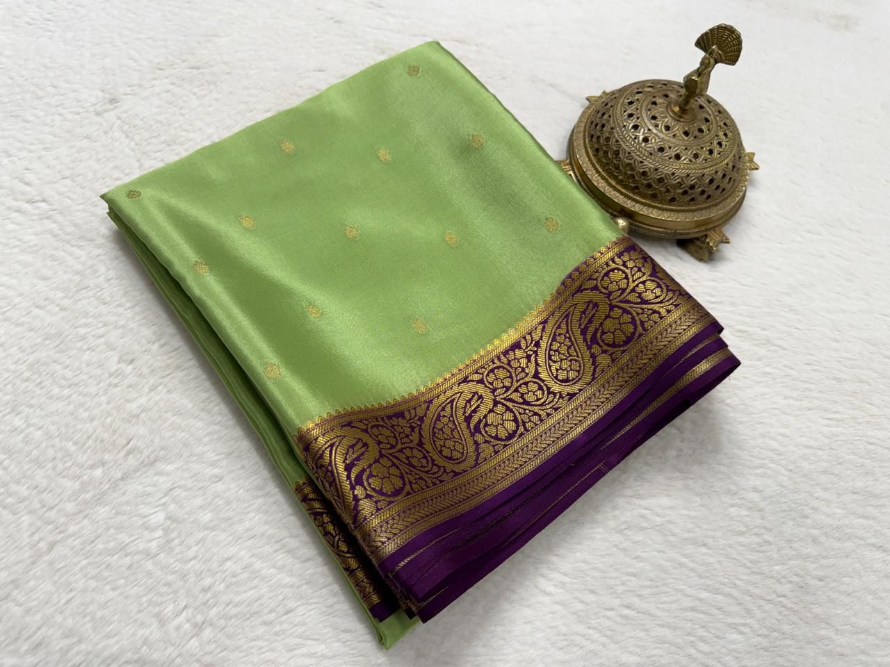 Pure mysore silk 120 grm thickness saree