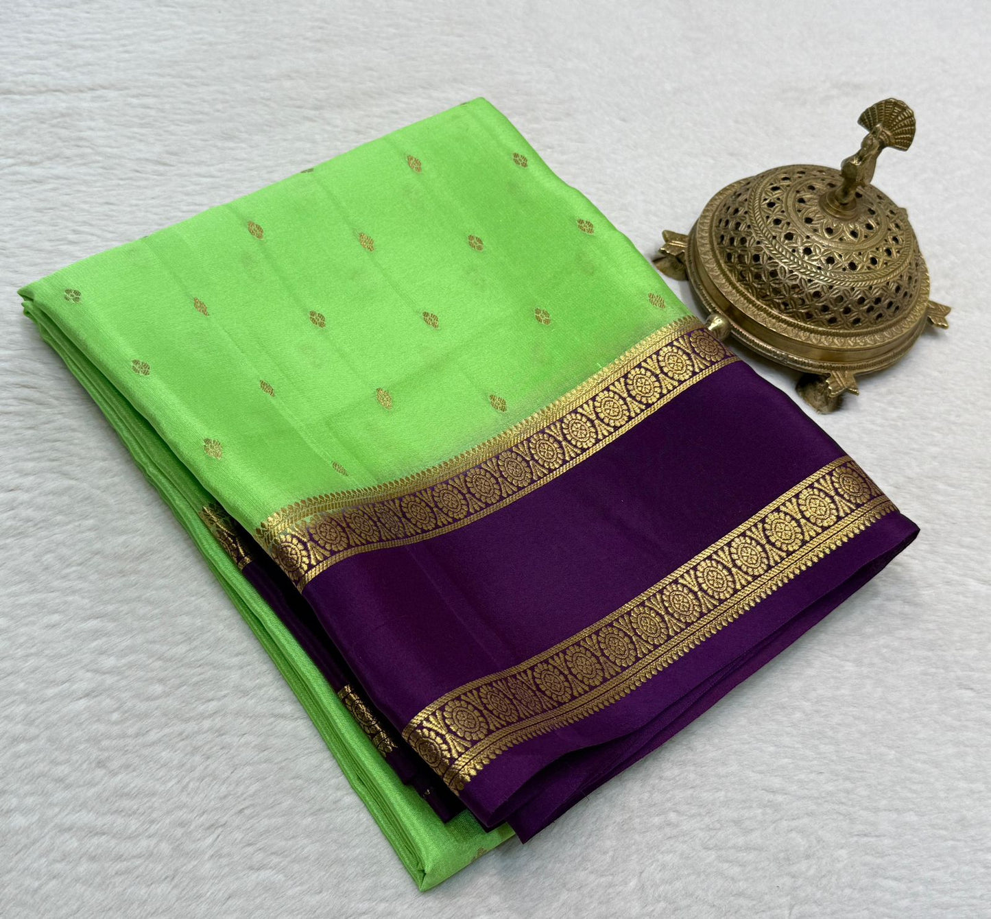 Pure mysore silk 120 grm thickness saree