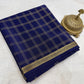 Pure Mysore Silk Vertical Lines Zari Woven Saree