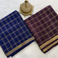 Pure Mysore Silk Vertical Lines Zari Woven Saree