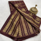Pure Mysore Silk Allover Zari Woven Saree