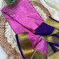 Pure Mysore Silk Motif and Checked Pattern Saree