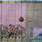 Pure floral shaded hand painted printed crepe mysore silk saree