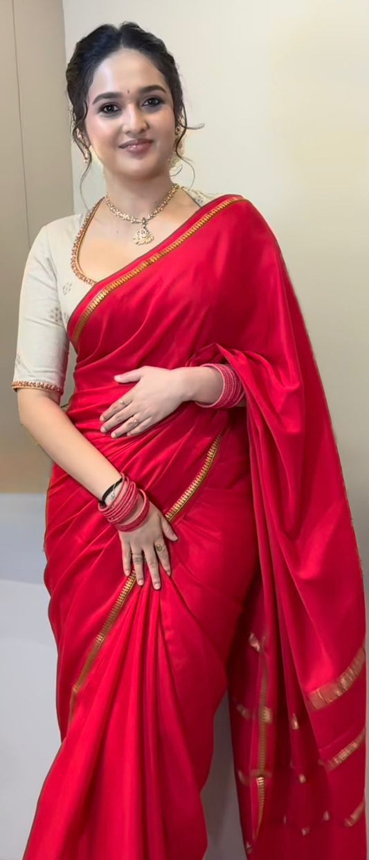 Pure mysore crepe silk saree