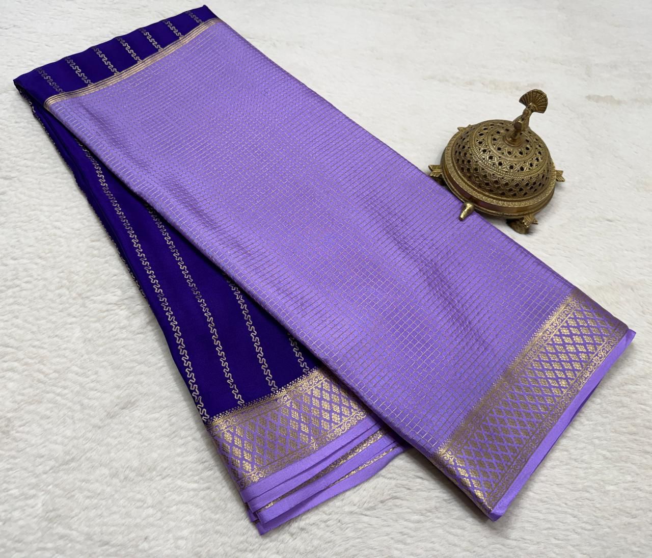 Pure Mysore Silk 3 Color Combinations Saree