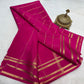 Pure Mysore Silk Saree With Pure Real Gold and Real Silver Zari Work