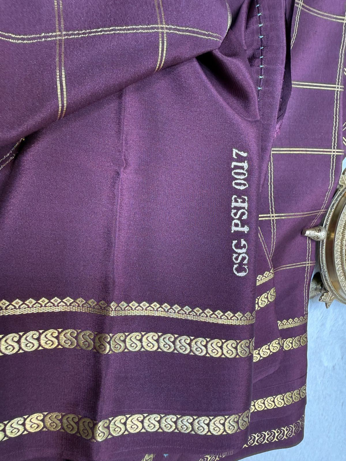 Pure Mysore Silk Saree With Pure Real Gold and Real Silver Zari Work