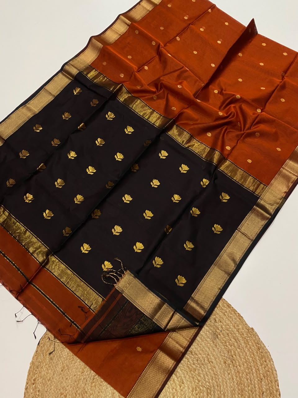 Maheshwari handloom silk cotton saree