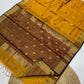 Maheshwari zari border buta saree