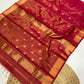 Maheshwari zari border buta saree