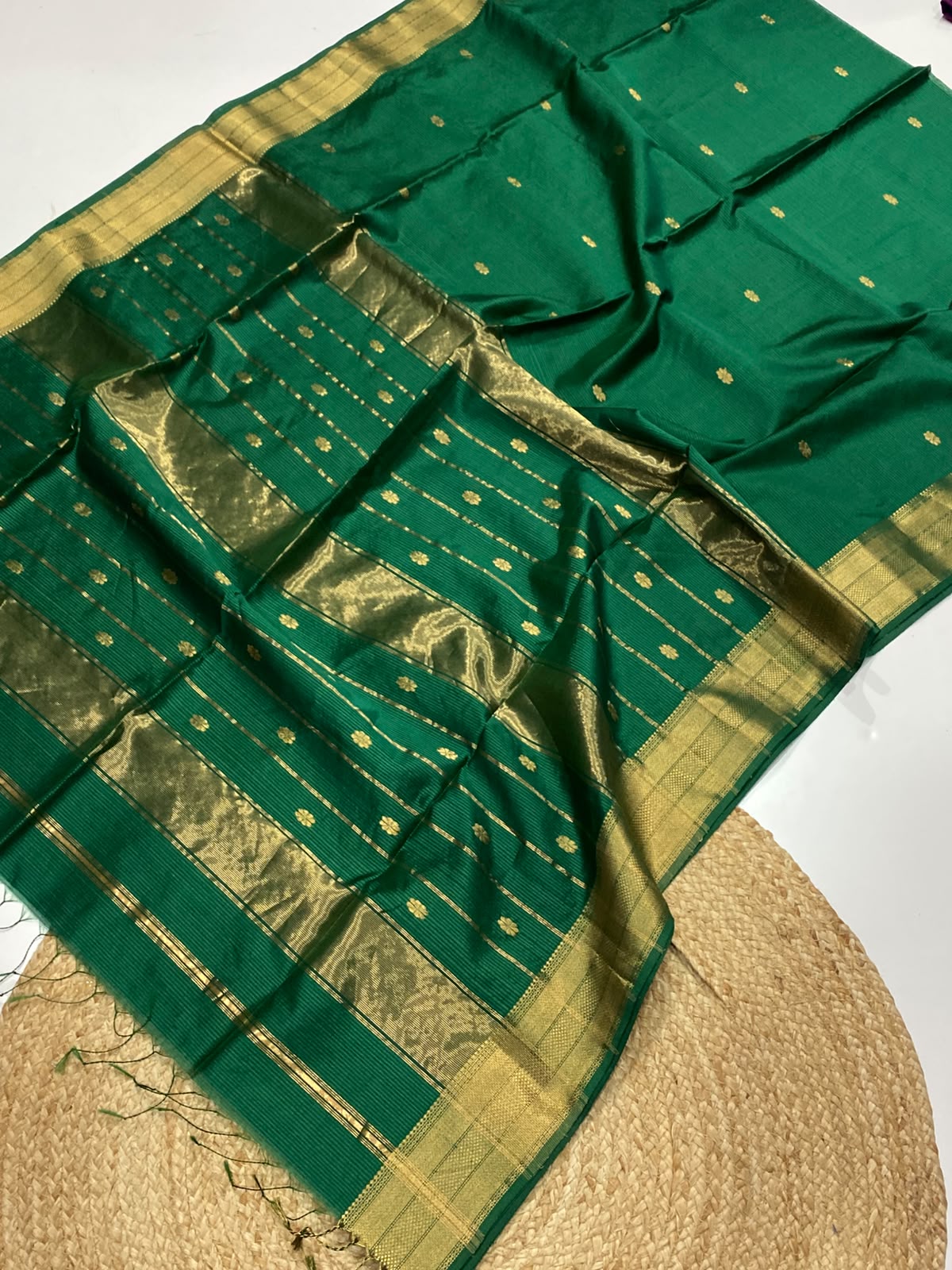 Maheshwari Handwoven Saree