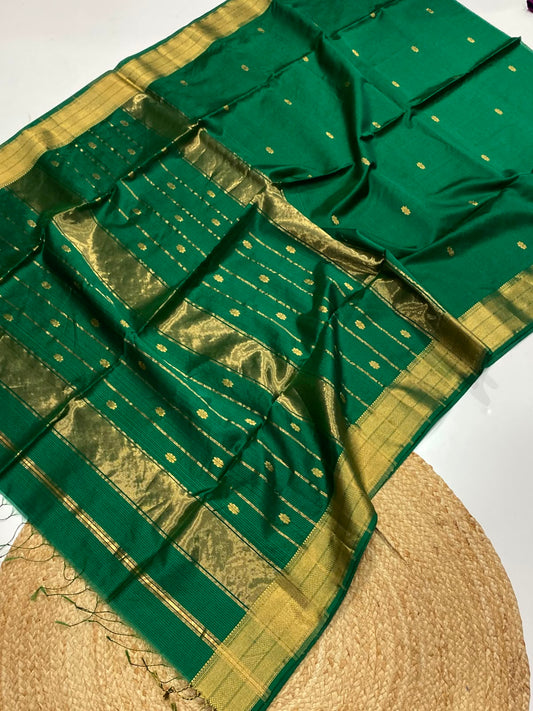 Maheshwari Handwoven Saree