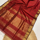 Maheshwari handloom zari border all over zari checks saree