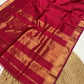 Maheshwari handloom zari border all over zari checks saree
