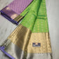 Mangalagiri pure kuppatam pattu kanchi border butta work saree