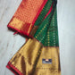 Mangalagiri pure kuppatam pattu kanchi border butta work saree