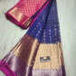 Mangalagiri pure kuppatam pattu kanchi border butta work saree
