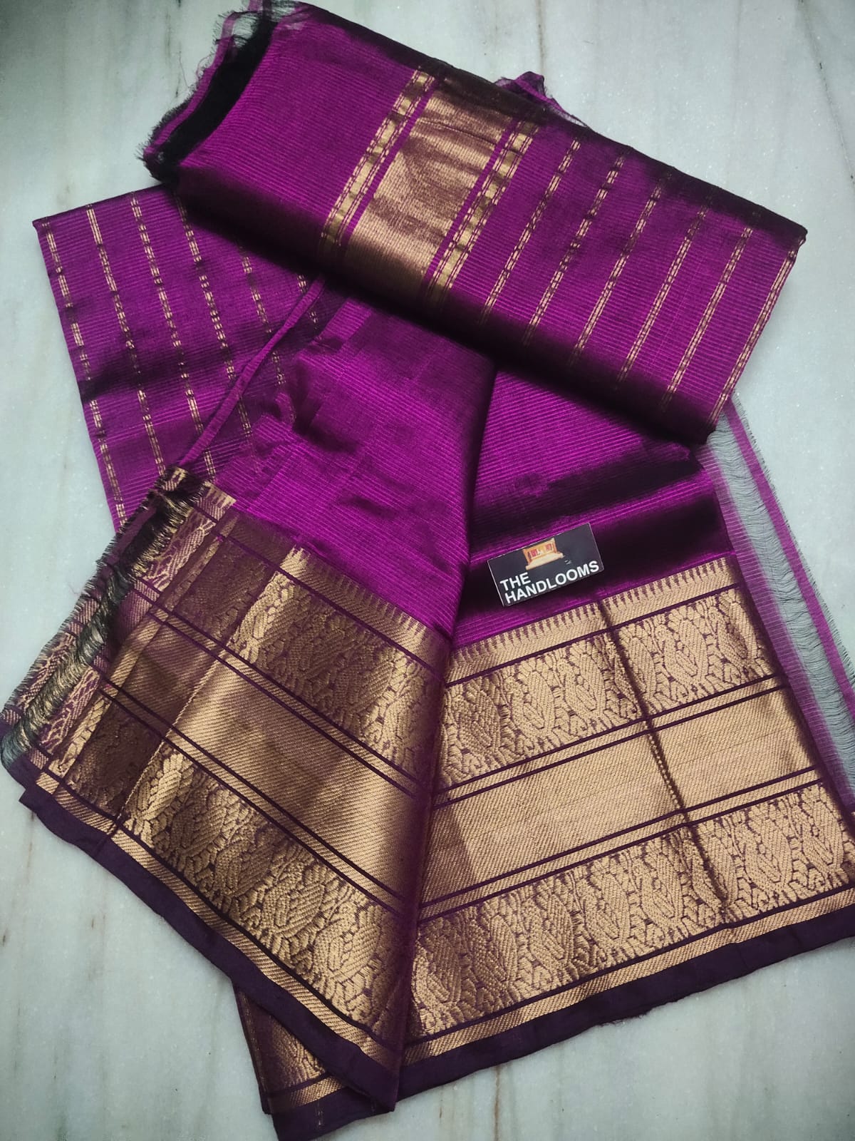 Mangalagiri Pure Handloom Pattu by Cotton Saree