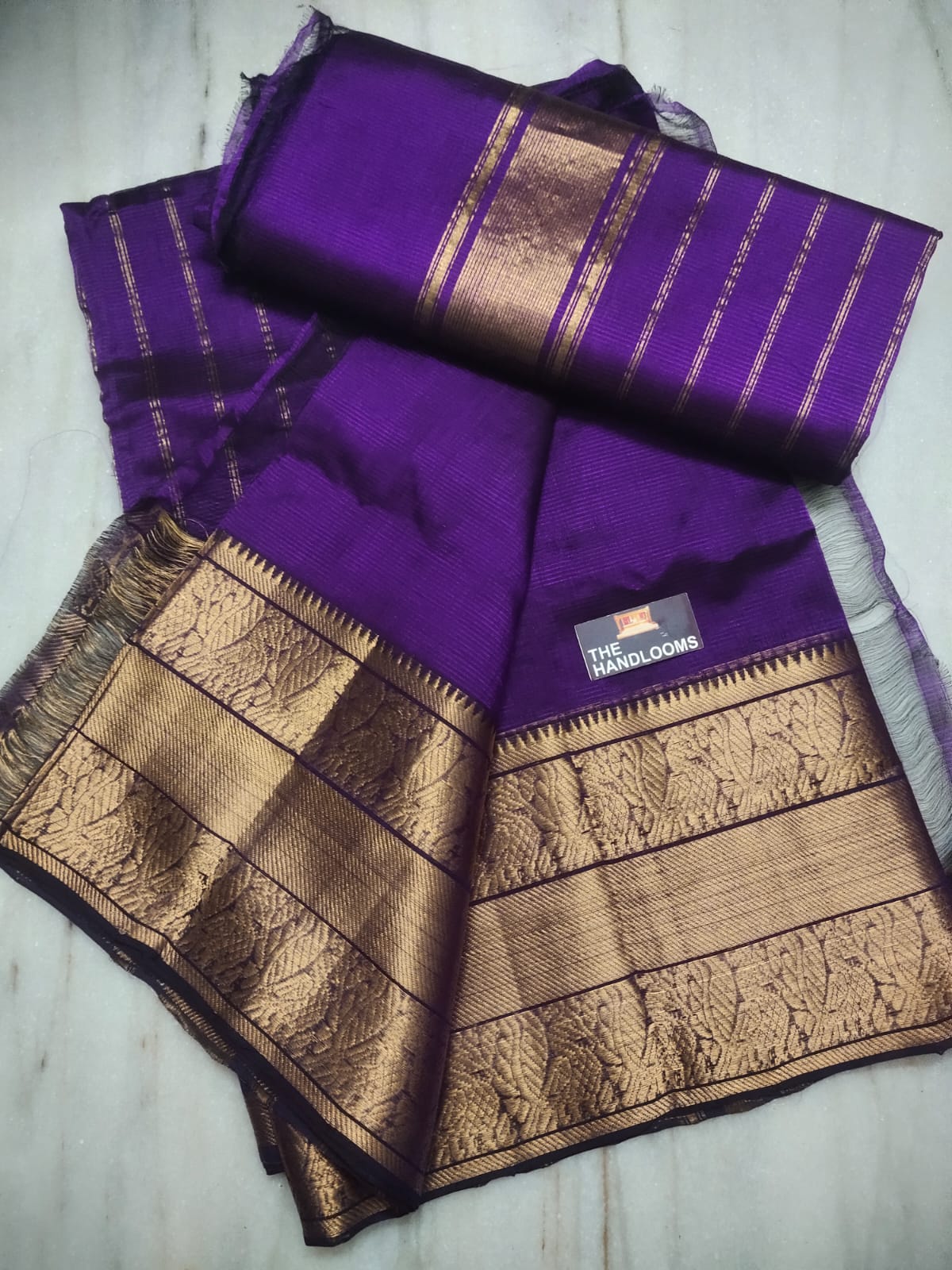 Mangalagiri Pure Handloom Pattu by Cotton Saree