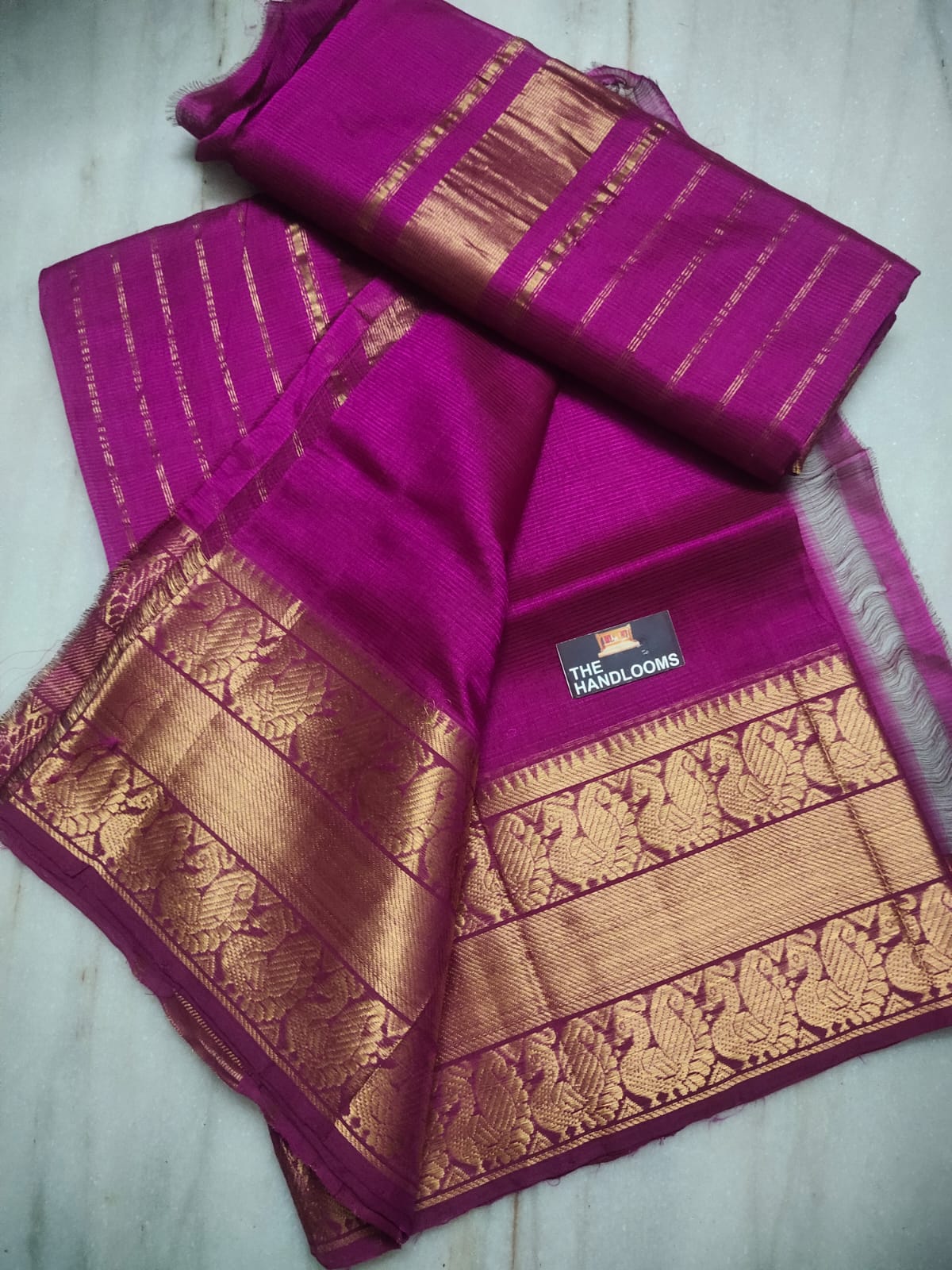Mangalagiri Pure Handloom Pattu by Cotton Saree