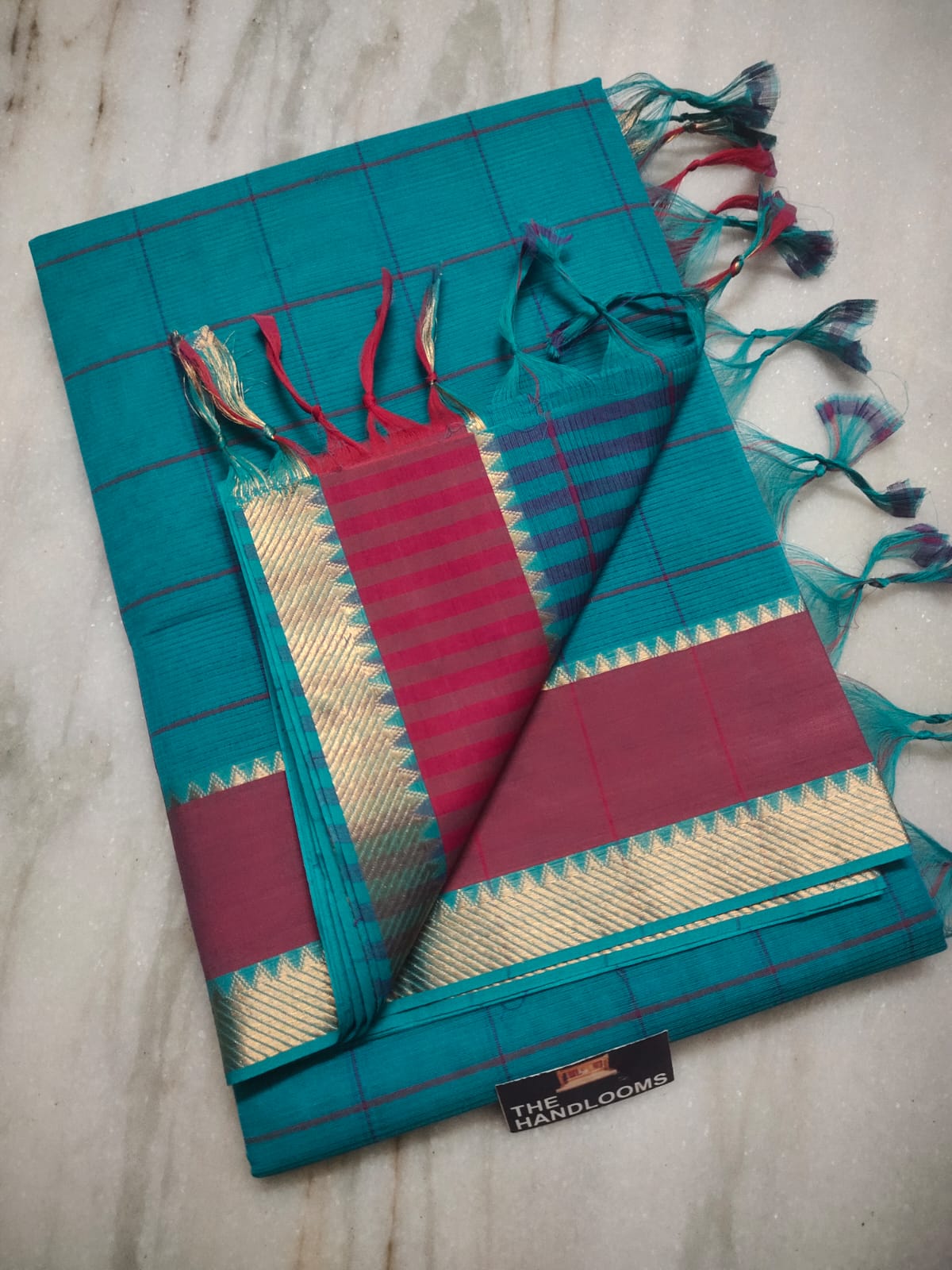 Mangalagiri Pure Handloom Cotton by Cotton Saree