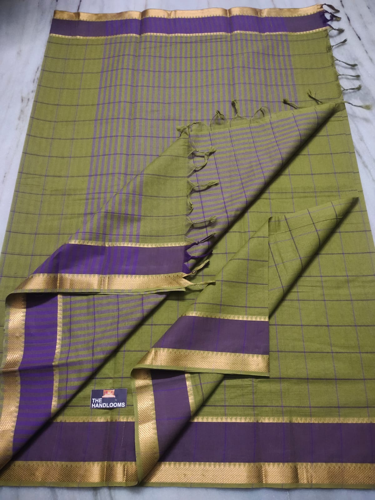 Mangalagiri Pure Handloom Cotton by Cotton Saree