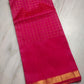 Mangalagiri pattu two side zari border middle zari check saree