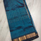 Mangalagiri pattu two side zari border middle zari check saree
