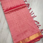 Mangalagiri pattu two side zari border middle zari check saree