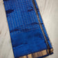 Mangalagiri pattu two side zari border middle zari check saree