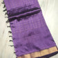 Mangalagiri pattu two side zari border middle zari check saree
