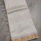 Mangalagiri pattu two side zari border middle zari check saree