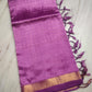 Mangalagiri pattu two side zari border middle zari check saree