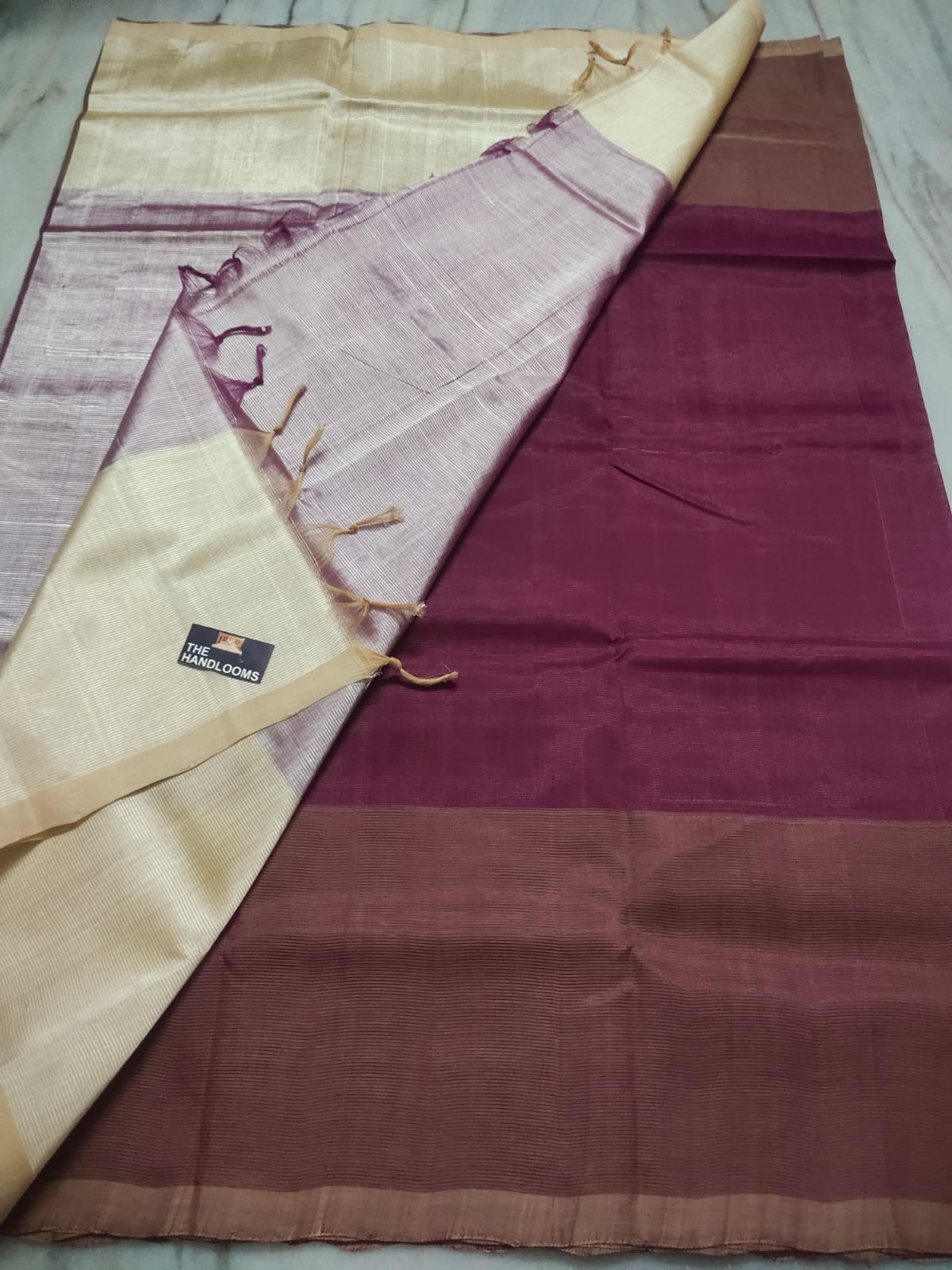 Mangalagiri Pure Handloom Pattu by Cotton Saree