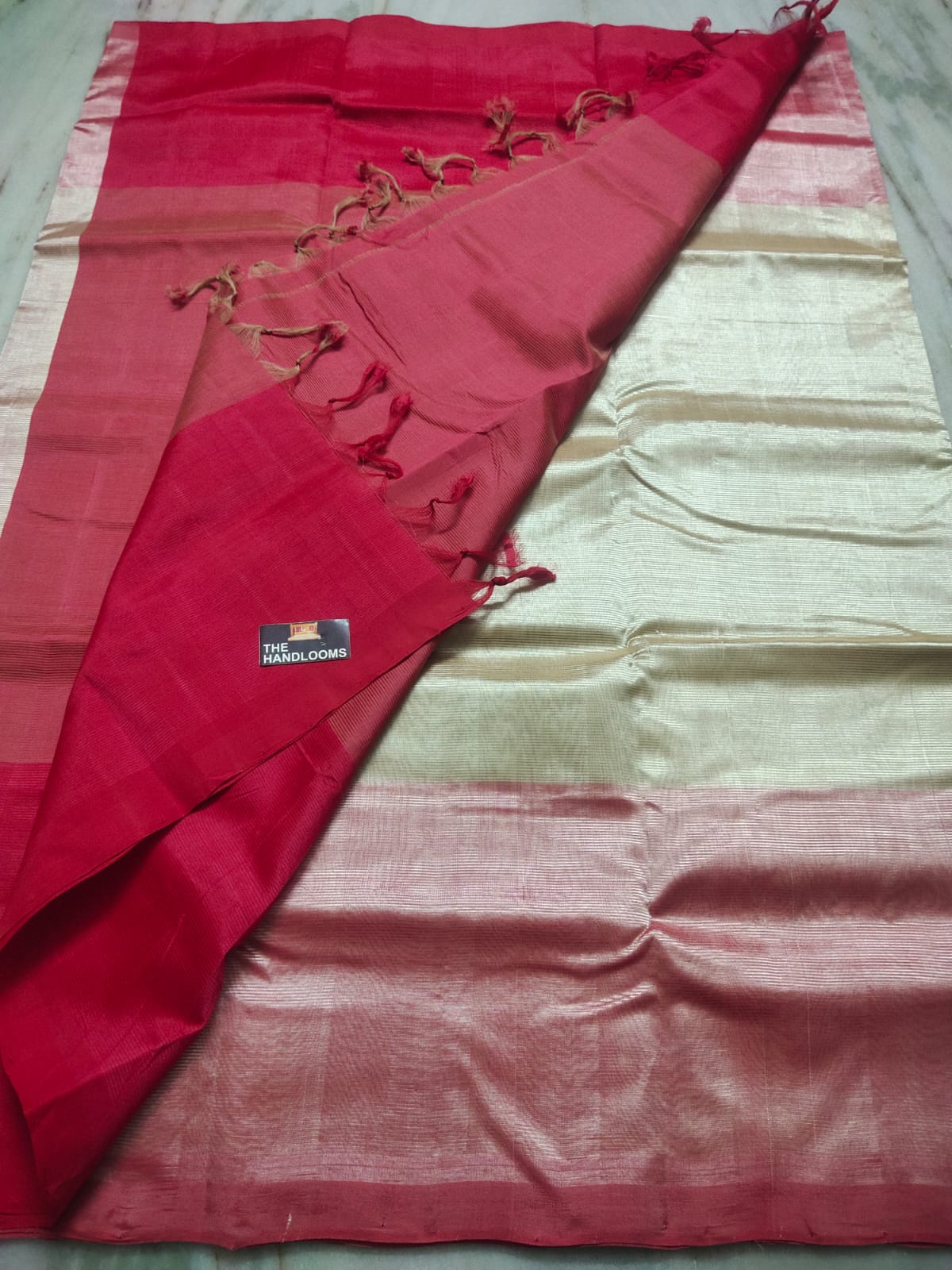 Mangalagiri Pure Handloom Pattu by Cotton Saree
