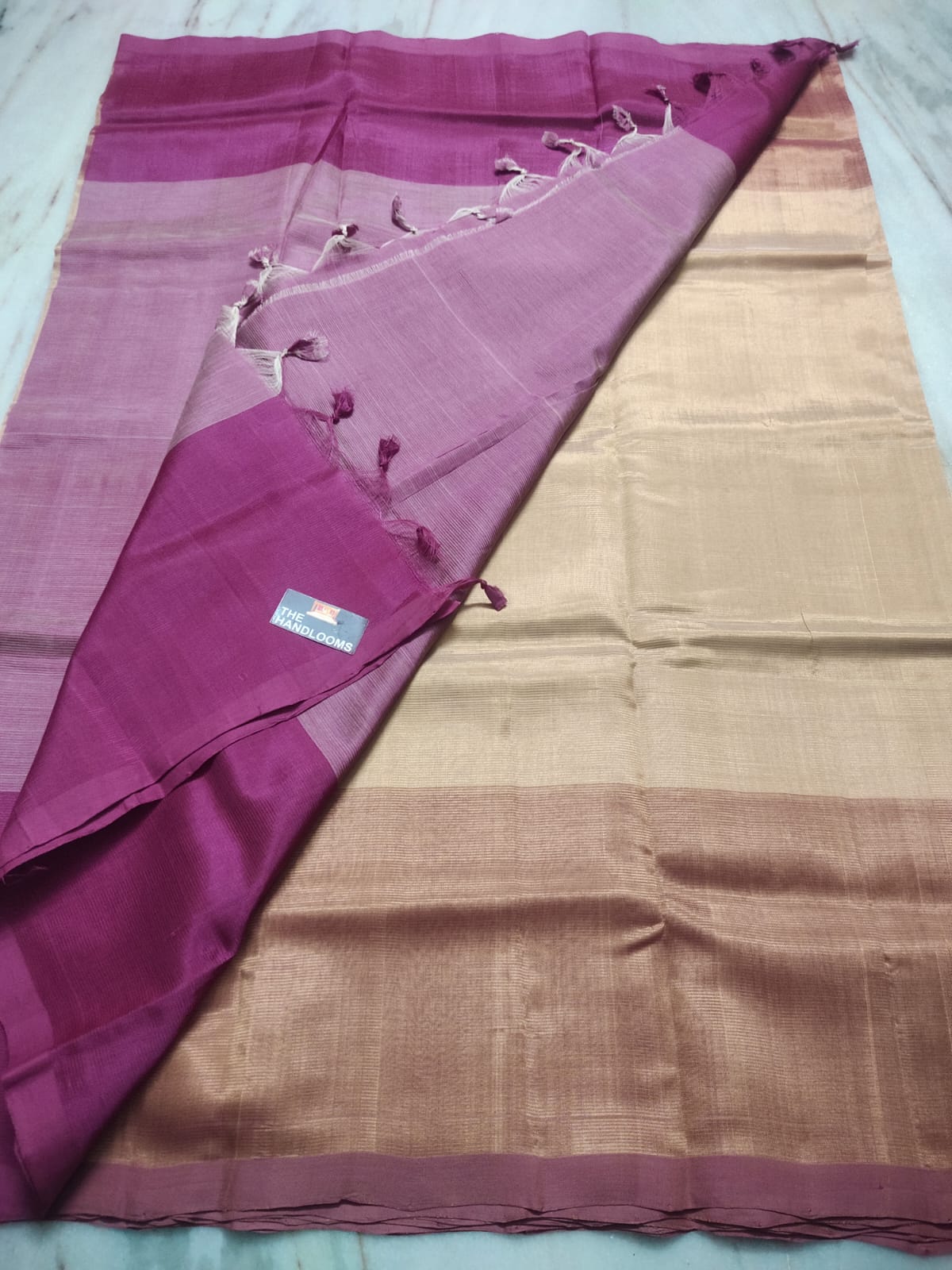 Mangalagiri Pure Handloom Pattu by Cotton Saree