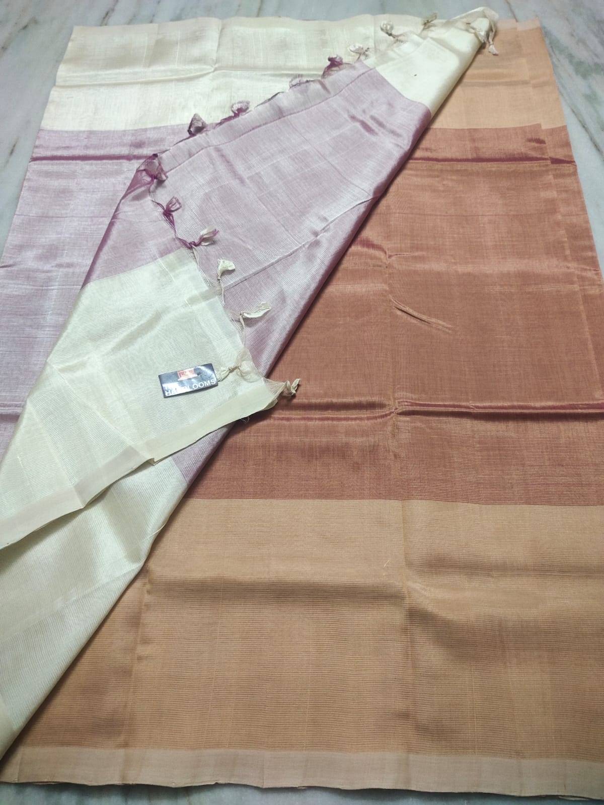 Mangalagiri Pure Handloom Pattu by Cotton Saree