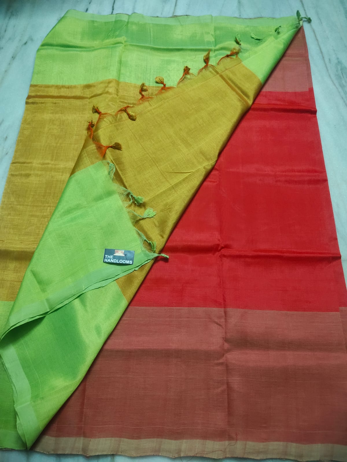 Mangalagiri Pure Handloom Pattu by Cotton Saree