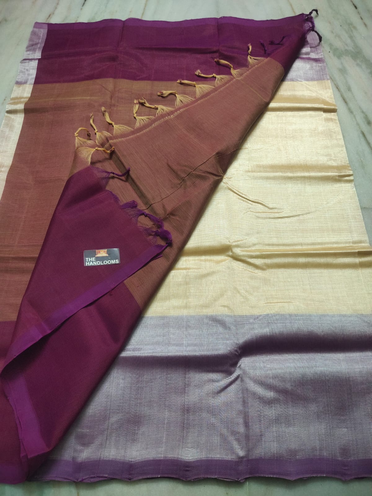 Mangalagiri Pure Handloom Pattu by Cotton Saree