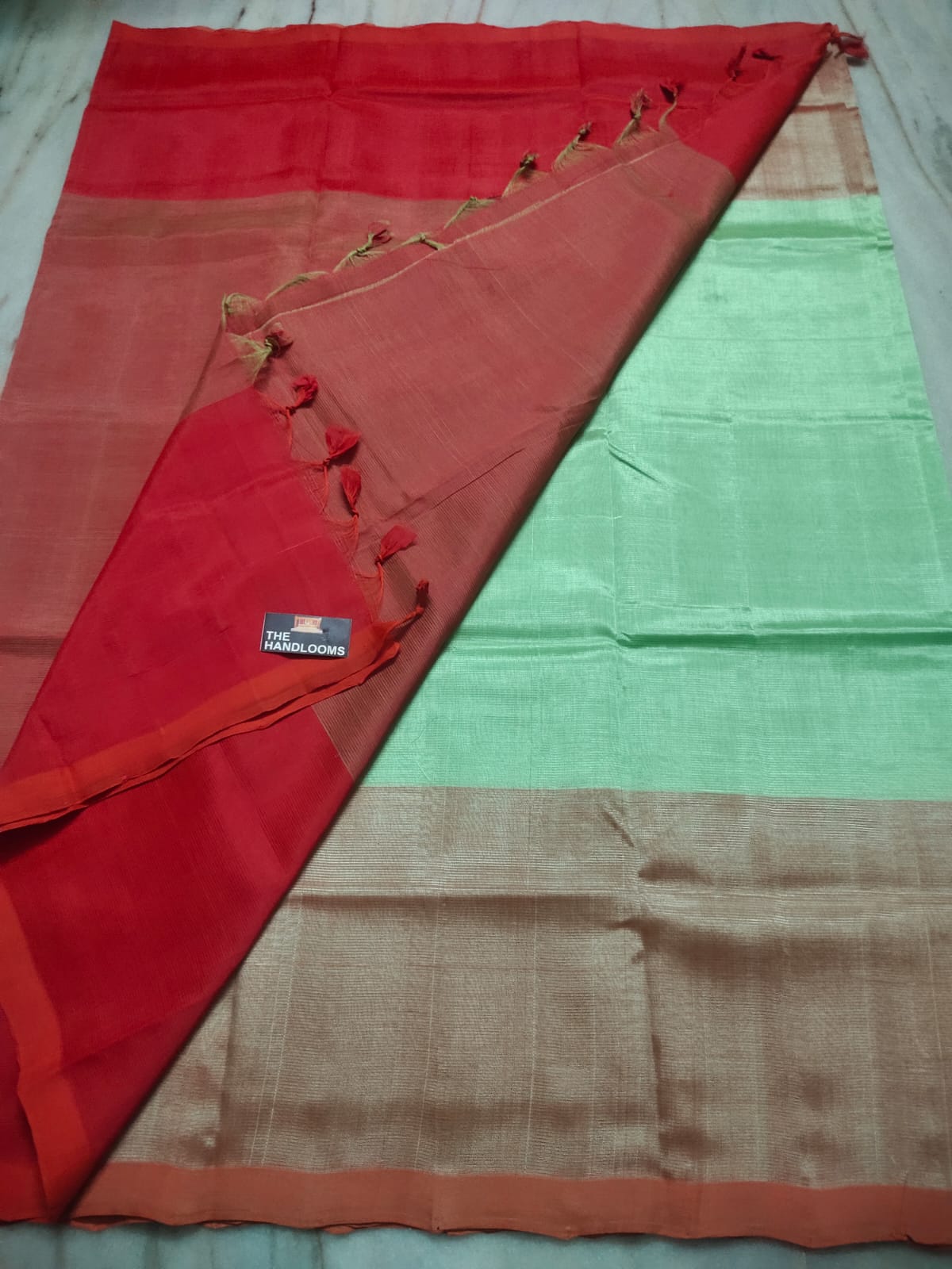 Mangalagiri Pure Handloom Pattu by Cotton Saree